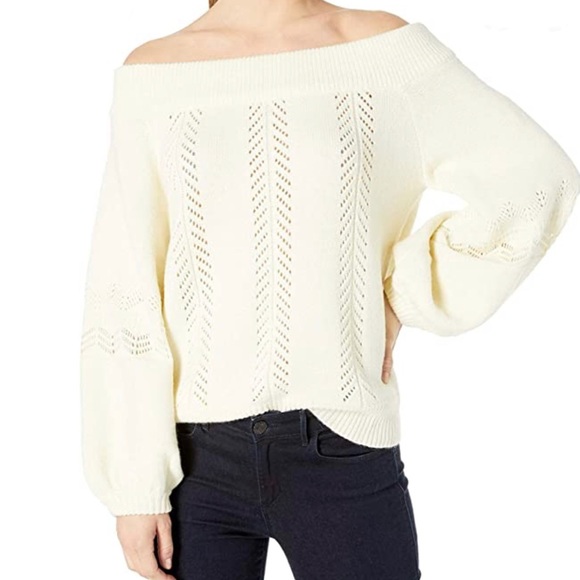 MinkPink Always Off the Shoulder Sweater - Picture 1 of 8